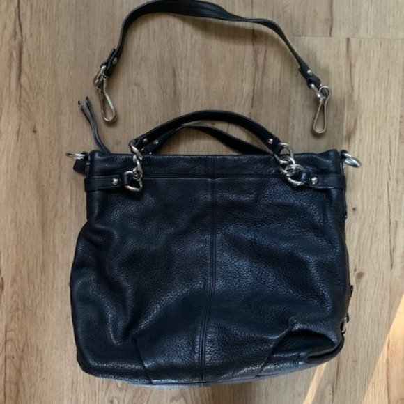 Coach Brooke Hobo Pebbled Black Leather Bag - Picture 4 of 4